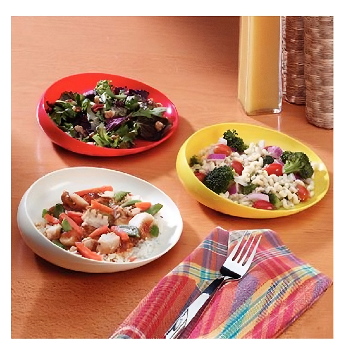 No Slip Hi Low Scoopy Scoop Dishes