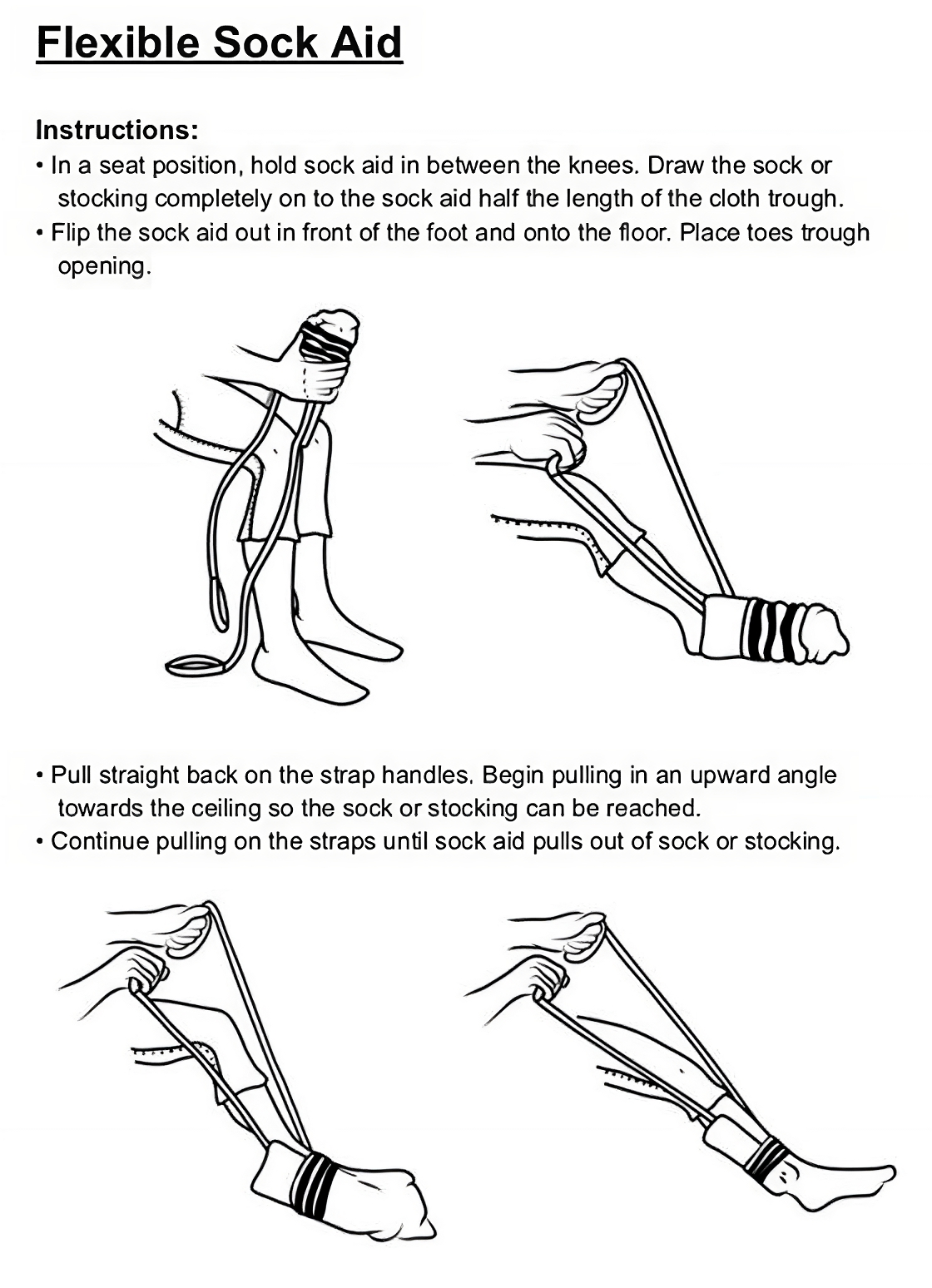 Deluxe Sock Aid with Foam Handles